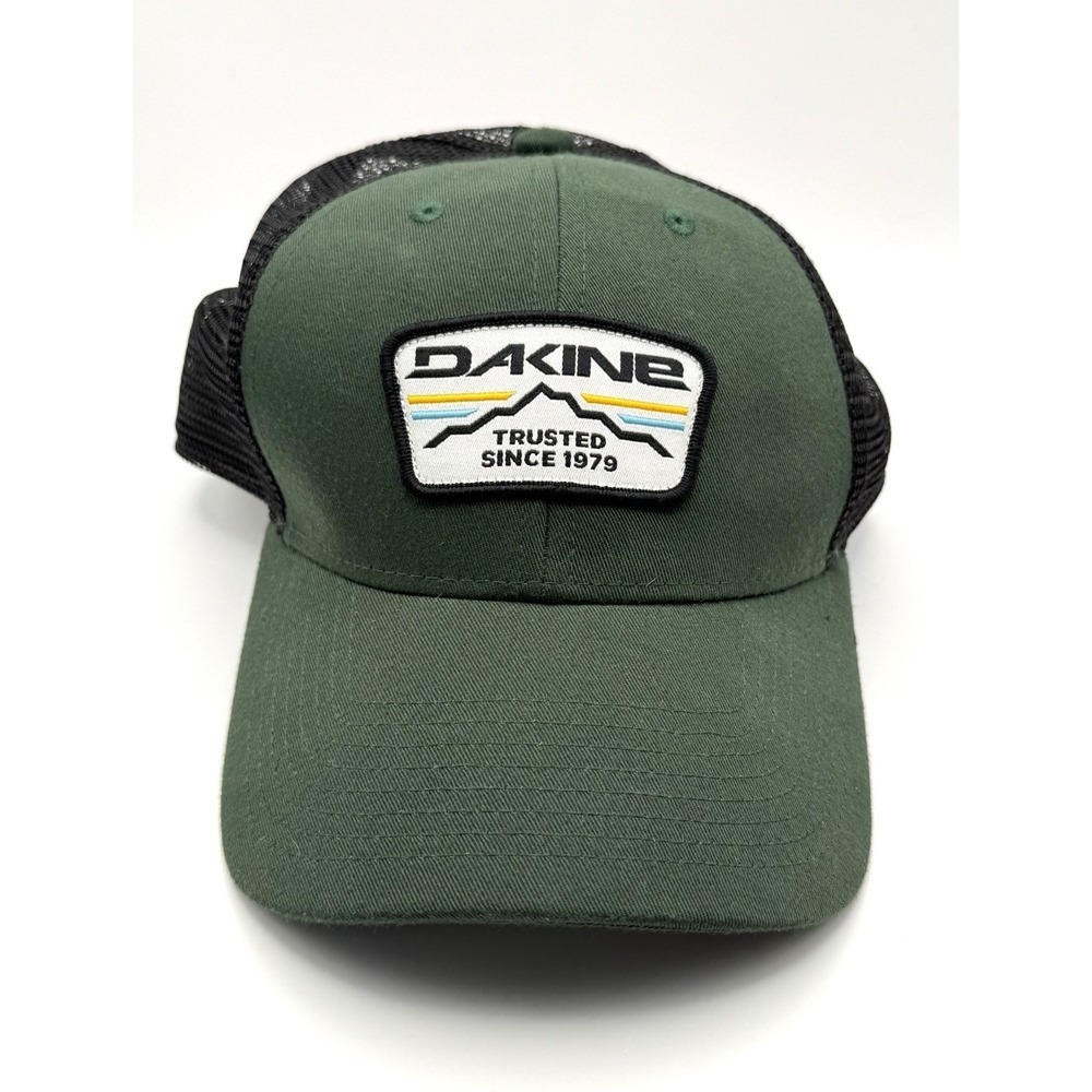 DAKINE Trusted Since 1979 Logo Mesh Trucker Snapback Cap/Hat OS Green/Black